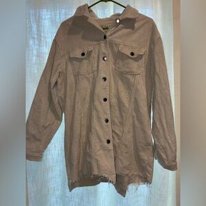 POL Beige Corduroy Jacket